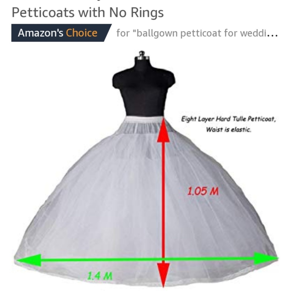 8 Layers Tulle Ball Gown Petticoat